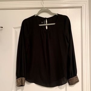 A. Byer Longsleeve Blouse with Cuff Detail